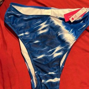 Never worn high waisted swim bottoms